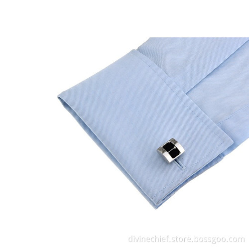 Men Suit Shirt Cufflinks Customized Black Crystal Cufflinks